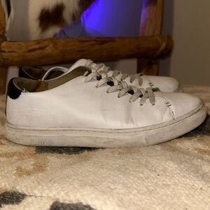 Club Monaco White Leather Sneakers